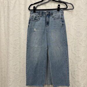 Classic Blue Denim Skirt